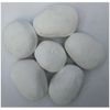 24 Pcs White Ceramic Stone-liike Pebbles For Fireplaces Firepits,Stove,Burnners