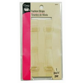 Dritz 53111 Detachable & Adjustable Fashion Straps, Clear