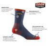 Darn Tough Merino Wool Micro Crew Sock Cushion,Black,Large