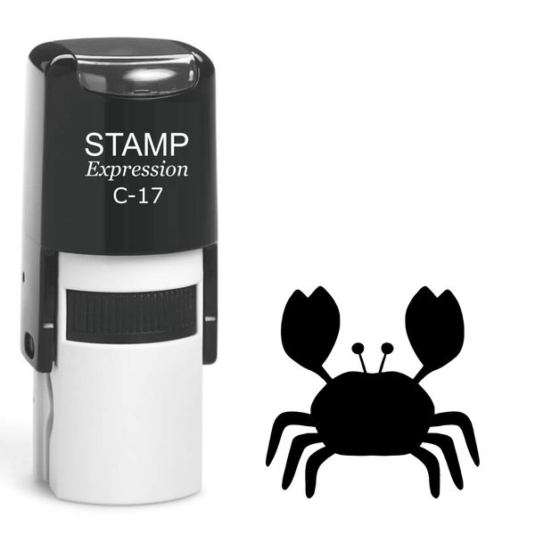 stampexpression - Crab Self Inking Rubber Stamp - Black Ink (A-61539)