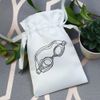 Azeeda 15cm 'Swimming Goggles' Satin Drawstring Bag/Pouch (SB00057054)