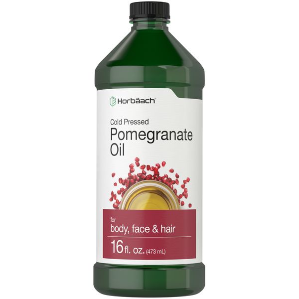 Pomegranate Seed Oil | 16 oz | For Skin, Face & Hair, Cold Pressed | by Horbaach