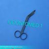 6 Bandage Scissors 4.5" Black Coated, surgical instruments