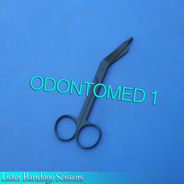 6 Bandage Scissors 4.5" Black Coated, surgical instruments