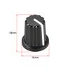 uxcell Potentiometer Knobs, Plastic, Black, 0.2 inch (6 mm) Shaft Hole Diameter, D Type, Guitar Volume Tone Knobs, Pack of 10