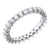 925 Sterling Silver 1.50CT simulated Diamond Full Eternity Ring size J - U (P)