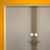2" Round Push Pull Door Signs (Brushed Silver) - 2 Pack (4pcs)