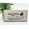 Rabbit Memorial Stone - Rabbit HS - Real Stone Personalized by Florida-Funshine