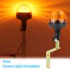 Biqing mounting Bracket for Rotating Beacon Light ,Warning Beacon Lights Bracket with Wire for DIN Pole Mount Flashing Strobe Light 1PCS