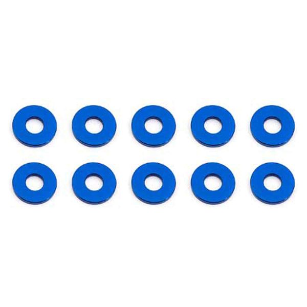 Associated Bulkhead Washers 7.8 X 1.0mm Blue Aluminium X10