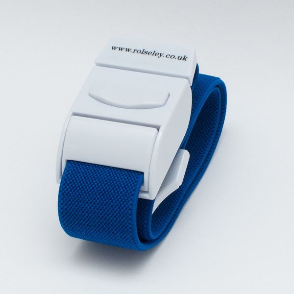 ROLSELEY Quality Medical Tourniquet with Quick Release Buckle and Latex Free Polyester Elastic Band for NHS Nurse, Midwife, A&E, Paramedic, Phlebotomist, Medical Student and Doctor (BLUE)