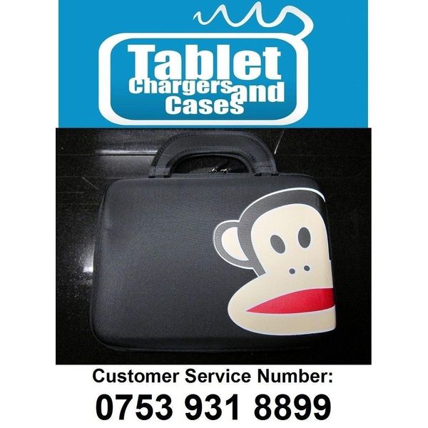 Replacement for Black Paul Frank Monkey Hard Shell Carry Case/Bag for 9.7"/10" Inch Tablet PC