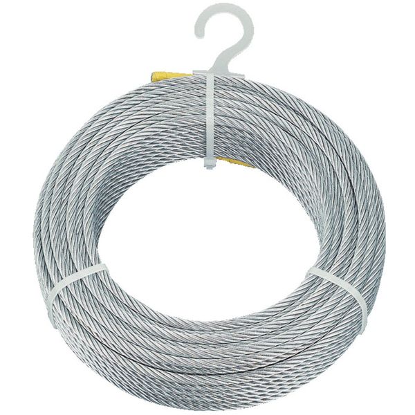 TRUSCO CWM-2S20 Plated Wire Rope Φ0.08 inch (2 mm) x 66.8 ft (20 m)