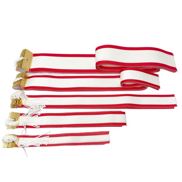 GOLD SHACHI Red and White Pennant, Length 17.7 inches (45 cm), Set of 10