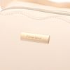 Francfranc Wave Shape Pouch, Large, Ivory, Makeup Pouch, Trinket Case, Ivory