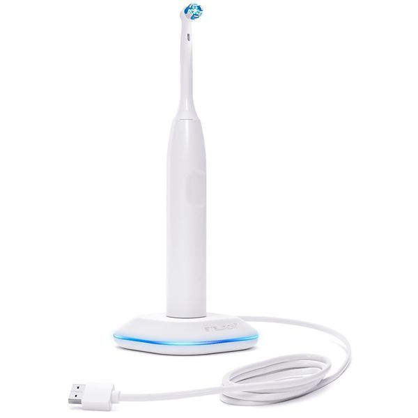 Galvanox Electric Toothbrush Charger - Compatible with Braun ORAL-B Toothbrushes, Replacement Model 3757 - USB Powered, No UK Adapter Plug Req (White)