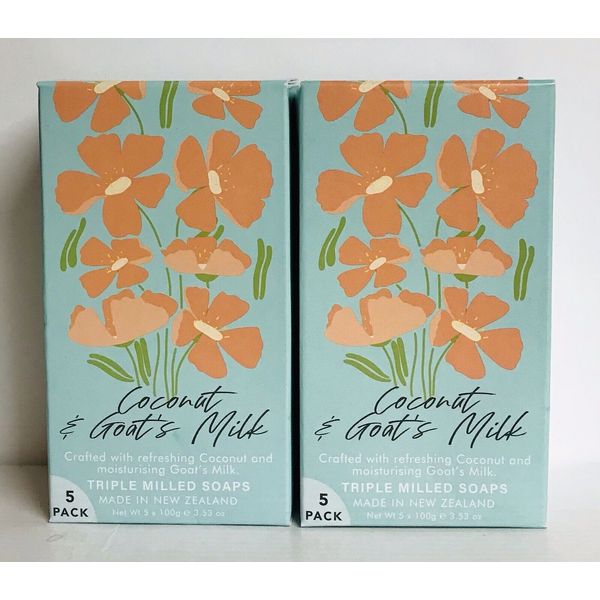 2-Pack Coconut & Goat’s Milk Bar Soap 10 Bars 3.53 oz Each