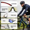 GY Polarized Cycling Glasses (Black Frame (Blue Lens)