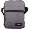 Mens/Ladies Soft Polyester Shoulder/Crossbody Bag with Mulitple Pockets - Grey