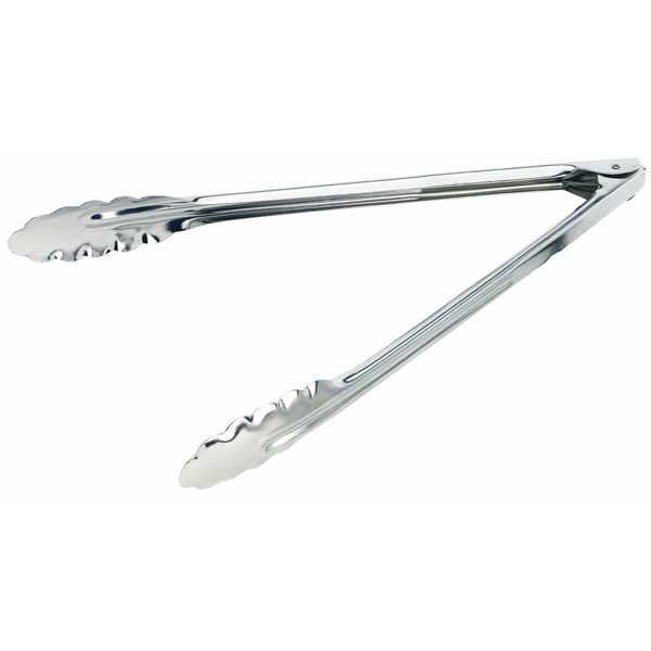 Crestware 9-1/2-Inch Heavy Duty Tong, 1, Silver