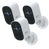 3Pcs Wireless Solar Battery Powered Wifi Home Security Camera System Outdoor