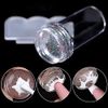 2 PCS Silicone Jelly Stamper, 3 PCS Nail Dotting Pen Double Sided Nail Art Stamper Transparent Nail Stamper French Tip French Manicure Kit with Scraper for French Manicure Home DIY Nail Salon