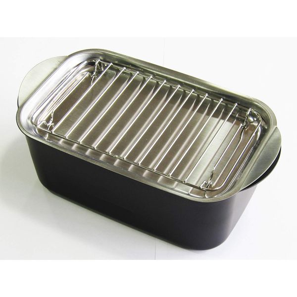 Sugiyama Metal Mini Tempura Square Shape Fluorine Resin with Lid [Made in Japan]