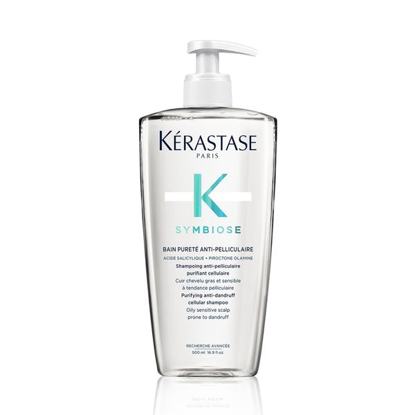 Kérastase Symbiose, Beruhigendes Anti-Schuppen Shampoo, Für fettige und empfindliche Kopfhaut, Ohne Sulfate und Silikone, Bain Pureté Anti Pelliculare, 500 ml