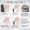 Supwee Silver Reflective Gel Polish Liner Gel, Glitter Gel Nail Art for Sparkle Shiny Drawing Gel Nail Painting for DIY At Home 10ml
