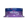 Verbatim DVD+R Double Layer 8x Matt Silver 25pk Spindle 8.5GB DVD+R DL