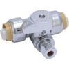 SharkBite 24983 Tee Stop Valve Push-to-Connect x Push-to-Connect x Compression