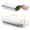 EZESO Spectacles Case Hard Silver Aluminum Metal Glasses Protective Case Small Frame (1PCS CASE)