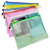 5 Pcs Plastic Wallets A4 File Folder Document Zipper Bags A4 Zip Bag