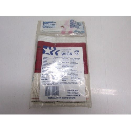 AMERICAN WICK KEROSENE HEATER WICK AW-13, FITS HEATERS, ALADDIN, COMFORT-GLOW