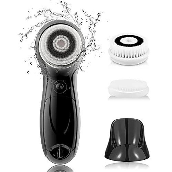 Facial Cleansing Brush for Men Face Scrubber with Advanced PBT Bristles Spin ...