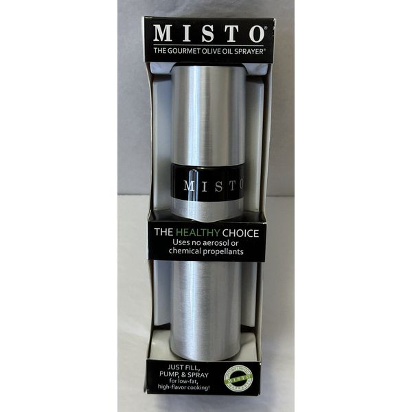 New MISTO Gourmet Olive Oil Pump Sprayer Brushed Aluminum (SH9)