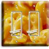 MACARONI AND CHEESE DOUBLE GFI LIGHT SWITCH WALL PLATE DINING ROOM KITCHEN DECOR