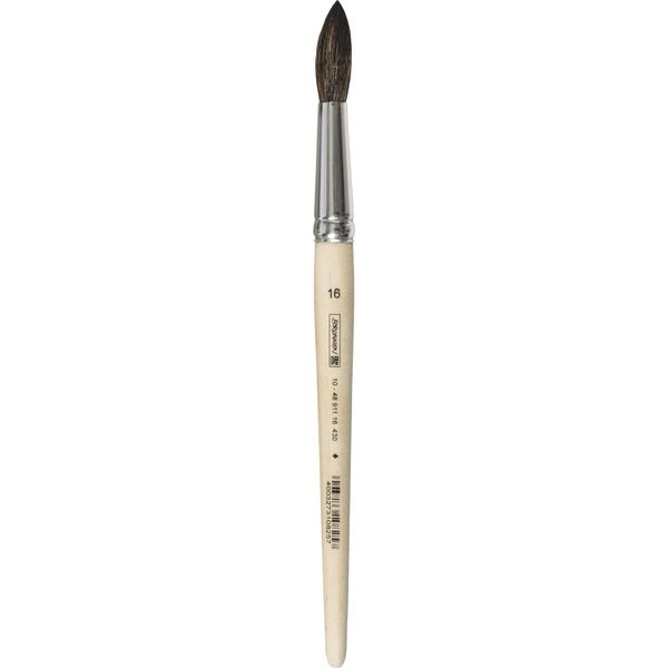 Brunnen 16 104891116 School Paintbrushes with Fine Hair Bristles
