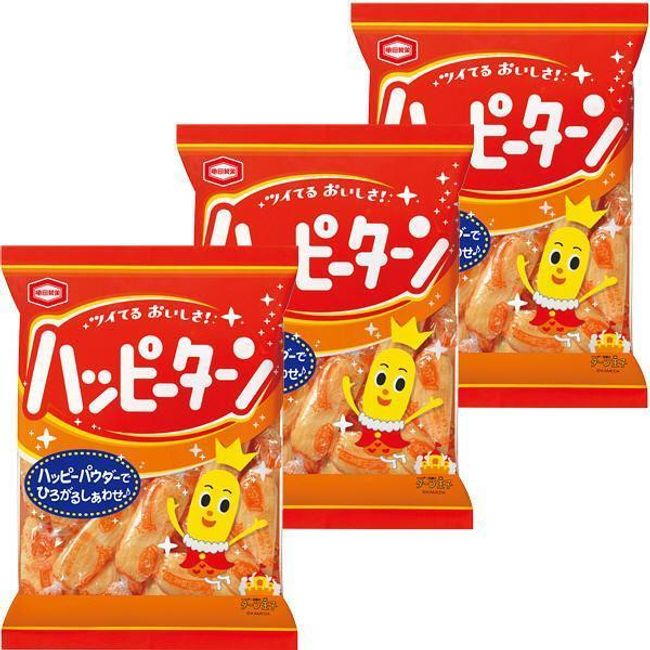 Kameda Happy Turn Senbei Rice Crackers 108g × 3 Bags