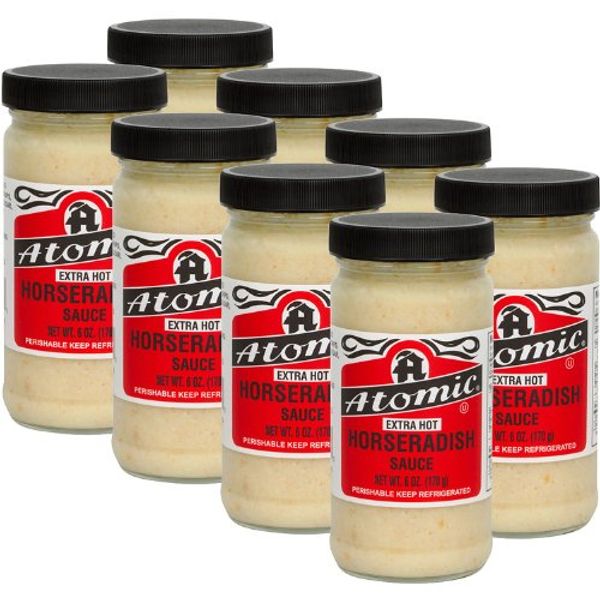 Atomic Horseradish - Extra Hot - "8 Pack" - 6 Oz Jars - 48 Ozs