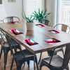 Pink Blue Marble Cool Glass Placemat Kitchen Table Mat Worktop Saver Protector