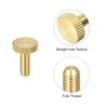 sourcing map Knurled Thumb Screws, M6x16mm Flat Brass Bolts Grip Knobs Fasteners for Home, Electronic, Machine 5Pcs