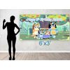Birthday banner Personalized 6ft x 3 ft  Bluey