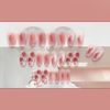 Set of 24 Nail Tips, Cute Rose Flower Nails, Coming-of-Age Ceremony, Reception, Party, After-Party, Wedding