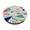 Cool Retro 80s 90s Geometric Pattern Colorful Shapes PopSockets Swappable PopGrip