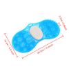 Shower Foot Scrubber Massager, Blue Silicone Foot Massage Cleaner Bath Shower Foot Massage Mat Pad with Pumice Scrub Stone Bathing Aid Foot Massage Exfoliating Foot Cleaner