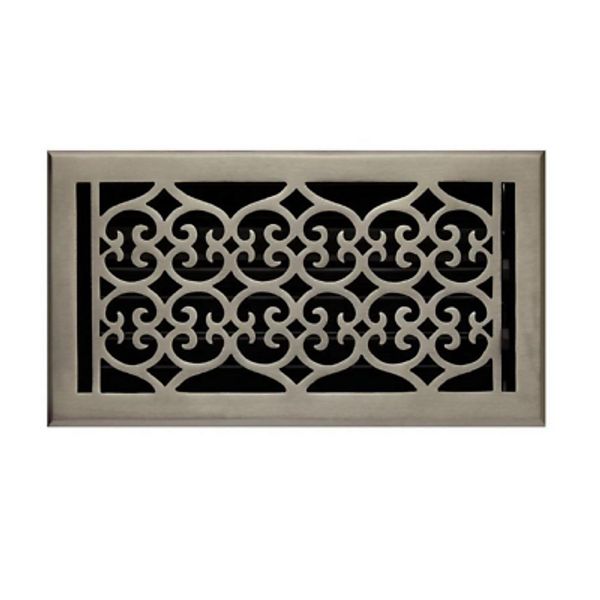 Signature Hardware Old Victorian Solid Brass Oversized Floor Register 6x12