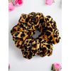 Leopard Velvet Hair Scrunchy - Jumbo