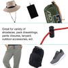 sourcing map Rope Cord Locks Ends Drawstring Toggles 5.5mm Dia Hole 20 Pcs Black