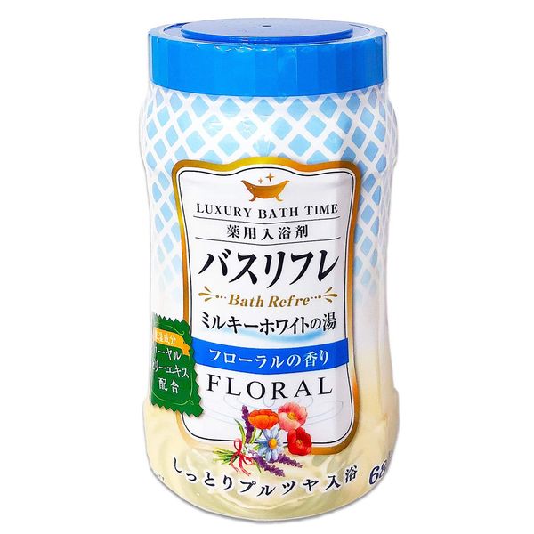 Lion Chemical Medicated Bath Salt, Milky White Nigori-yu, Floral